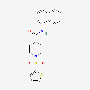 N-(naphthalen-1-yl)-1-(thiophen-2-ylsulfonyl)piperidine-4-carboxamide