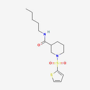 N-pentyl-1-(thiophen-2-ylsulfonyl)piperidine-3-carboxamide