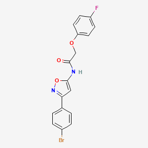 N-[3-(4-bromophenyl)-1,2-oxazol-5-yl]-2-(4-fluorophenoxy)acetamide