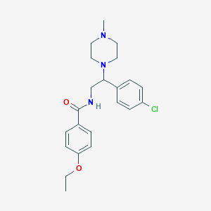 molecular formula C22H28ClN3O2 B11340880 N-[2-(4-chlorophenyl)-2-(4-methylpiperazin-1-yl)ethyl]-4-ethoxybenzamide 