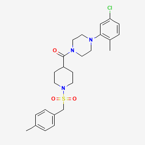 [4-(5-Chloro-2-methylphenyl)piperazin-1-yl]{1-[(4-methylbenzyl)sulfonyl]piperidin-4-yl}methanone