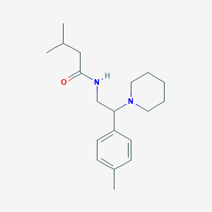 3-methyl-N-[2-(4-methylphenyl)-2-(piperidin-1-yl)ethyl]butanamide