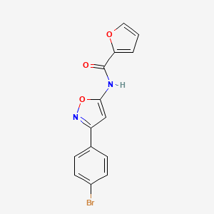 N-[3-(4-bromophenyl)-1,2-oxazol-5-yl]furan-2-carboxamide