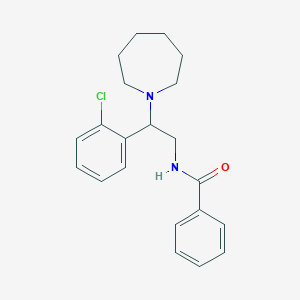 molecular formula C21H25ClN2O B11340941 N-[2-(azepan-1-yl)-2-(2-chlorophenyl)ethyl]benzamide 