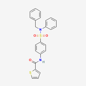 N-{4-[benzyl(phenyl)sulfamoyl]phenyl}thiophene-2-carboxamide