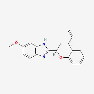 molecular formula C19H20N2O2 B11340954 5-methoxy-2-{1-[2-(prop-2-en-1-yl)phenoxy]ethyl}-1H-benzimidazole 