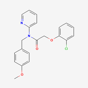 2-(2-chlorophenoxy)-N-(4-methoxybenzyl)-N-(pyridin-2-yl)acetamide