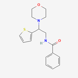 N-[2-(morpholin-4-yl)-2-(thiophen-2-yl)ethyl]benzamide