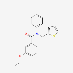 3-ethoxy-N-(4-methylphenyl)-N-(thiophen-2-ylmethyl)benzamide