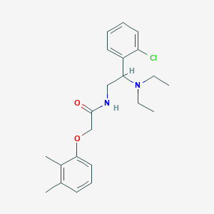 molecular formula C22H29ClN2O2 B11341026 N-[2-(2-chlorophenyl)-2-(diethylamino)ethyl]-2-(2,3-dimethylphenoxy)acetamide 