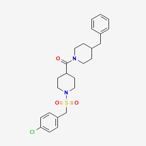 (4-Benzylpiperidin-1-yl){1-[(4-chlorobenzyl)sulfonyl]piperidin-4-yl}methanone