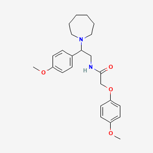 N-[2-(azepan-1-yl)-2-(4-methoxyphenyl)ethyl]-2-(4-methoxyphenoxy)acetamide