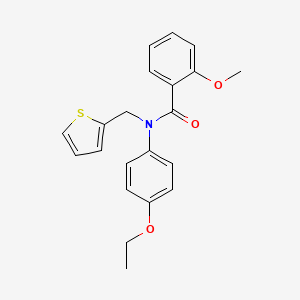 N-(4-ethoxyphenyl)-2-methoxy-N-(thiophen-2-ylmethyl)benzamide