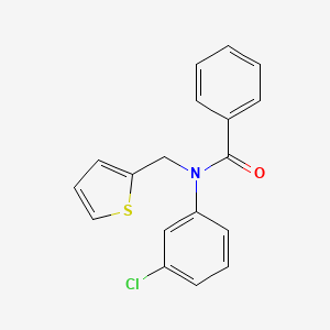 N-(3-chlorophenyl)-N-(thiophen-2-ylmethyl)benzamide