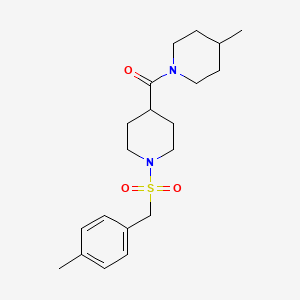 {1-[(4-Methylbenzyl)sulfonyl]piperidin-4-yl}(4-methylpiperidin-1-yl)methanone