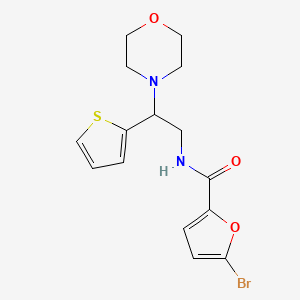 5-bromo-N-[2-(morpholin-4-yl)-2-(thiophen-2-yl)ethyl]furan-2-carboxamide