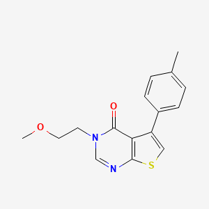 3-(2-methoxyethyl)-5-(4-methylphenyl)thieno[2,3-d]pyrimidin-4(3H)-one