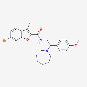 N-[2-(azepan-1-yl)-2-(4-methoxyphenyl)ethyl]-6-bromo-3-methyl-1-benzofuran-2-carboxamide