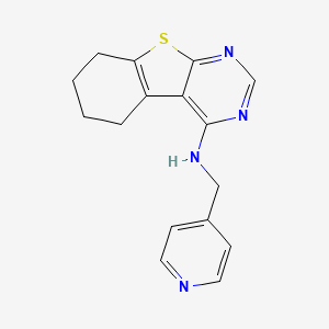 molecular formula C16H16N4S B11341211 N-(pyridin-4-ylmethyl)-5,6,7,8-tetrahydro[1]benzothieno[2,3-d]pyrimidin-4-amine 