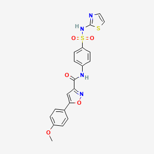 5-(4-methoxyphenyl)-N-[4-(1,3-thiazol-2-ylsulfamoyl)phenyl]-1,2-oxazole-3-carboxamide