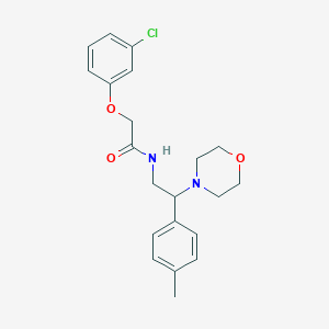 2-(3-chlorophenoxy)-N-[2-(4-methylphenyl)-2-(morpholin-4-yl)ethyl]acetamide