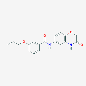 N-(3-oxo-3,4-dihydro-2H-1,4-benzoxazin-6-yl)-3-propoxybenzamide