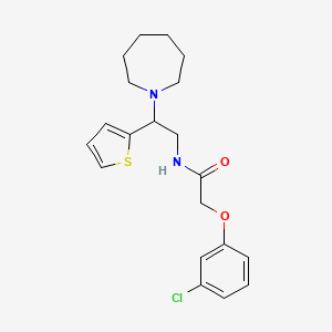 N-[2-(azepan-1-yl)-2-(thiophen-2-yl)ethyl]-2-(3-chlorophenoxy)acetamide