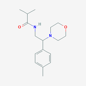 2-methyl-N-[2-(4-methylphenyl)-2-(morpholin-4-yl)ethyl]propanamide