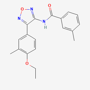 N-[4-(4-ethoxy-3-methylphenyl)-1,2,5-oxadiazol-3-yl]-3-methylbenzamide