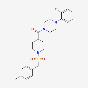 [4-(2-Fluorophenyl)piperazin-1-yl]{1-[(4-methylbenzyl)sulfonyl]piperidin-4-yl}methanone