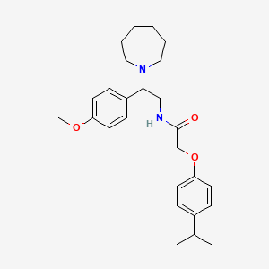 N-[2-(azepan-1-yl)-2-(4-methoxyphenyl)ethyl]-2-[4-(propan-2-yl)phenoxy]acetamide