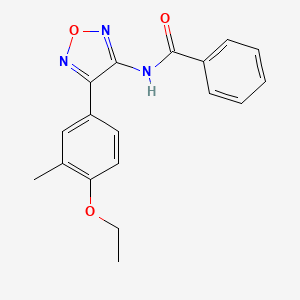 N-[4-(4-ethoxy-3-methylphenyl)-1,2,5-oxadiazol-3-yl]benzamide