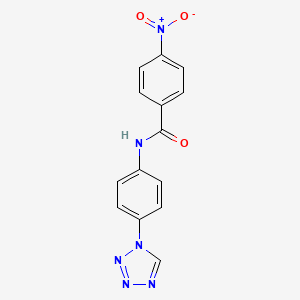 4-nitro-N-[4-(1H-tetrazol-1-yl)phenyl]benzamide