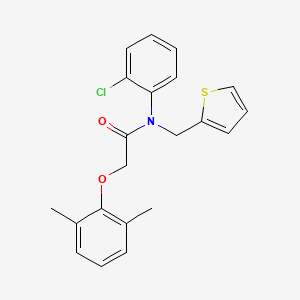 N-(2-chlorophenyl)-2-(2,6-dimethylphenoxy)-N-(thiophen-2-ylmethyl)acetamide