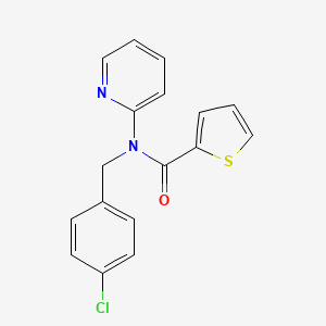 N-(4-chlorobenzyl)-N-(pyridin-2-yl)thiophene-2-carboxamide