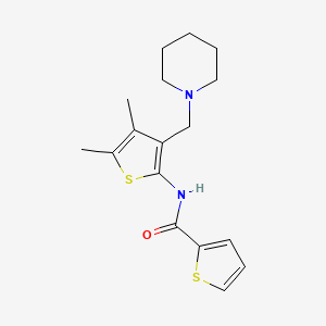 molecular formula C17H22N2OS2 B11341441 N-[4,5-Dimethyl-3-(1-piperidinylmethyl)-2-thienyl]-2-thiophenecarboxamide CAS No. 1020718-70-0