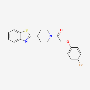 2-{1-[(4-Bromophenoxy)acetyl]piperidin-4-yl}-1,3-benzothiazole