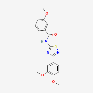 N-[3-(3,4-dimethoxyphenyl)-1,2,4-thiadiazol-5-yl]-3-methoxybenzamide