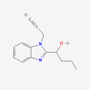 molecular formula C14H16N2O B11341483 1-[1-(prop-2-yn-1-yl)-1H-benzimidazol-2-yl]butan-1-ol 