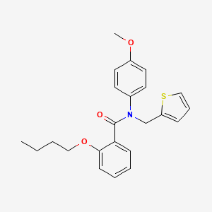 2-butoxy-N-(4-methoxyphenyl)-N-(thiophen-2-ylmethyl)benzamide