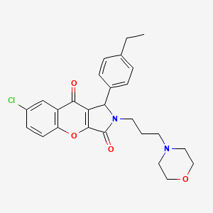 7-Chloro-1-(4-ethylphenyl)-2-[3-(morpholin-4-yl)propyl]-1,2-dihydrochromeno[2,3-c]pyrrole-3,9-dione