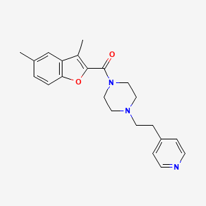 (3,5-Dimethyl-1-benzofuran-2-yl){4-[2-(pyridin-4-yl)ethyl]piperazin-1-yl}methanone