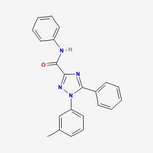 1-(3-Methylphenyl)-N,5-diphenyl-1H-1,2,4-triazole-3-carboxamide