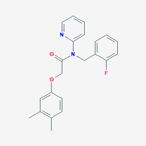 2-(3,4-dimethylphenoxy)-N-(2-fluorobenzyl)-N-(pyridin-2-yl)acetamide