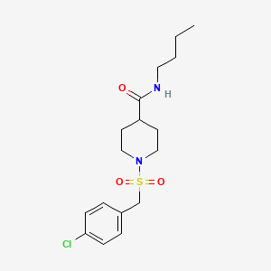 N-butyl-1-[(4-chlorobenzyl)sulfonyl]piperidine-4-carboxamide