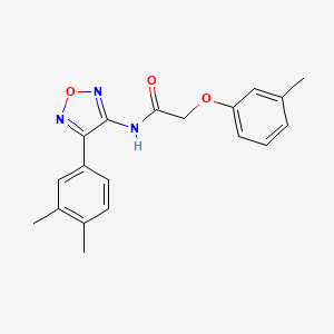 N-[4-(3,4-dimethylphenyl)-1,2,5-oxadiazol-3-yl]-2-(3-methylphenoxy)acetamide