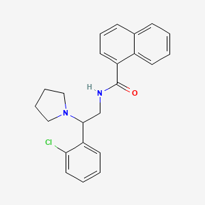 N-[2-(2-chlorophenyl)-2-(pyrrolidin-1-yl)ethyl]naphthalene-1-carboxamide