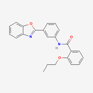 N-[3-(1,3-benzoxazol-2-yl)phenyl]-2-propoxybenzamide