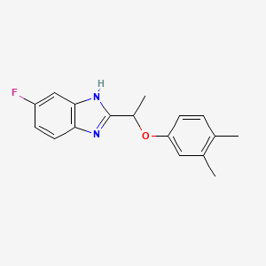 molecular formula C17H17FN2O B11341770 2-[1-(3,4-dimethylphenoxy)ethyl]-5-fluoro-1H-benzimidazole CAS No. 1018126-14-1