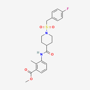 Methyl 3-[({1-[(4-fluorobenzyl)sulfonyl]piperidin-4-yl}carbonyl)amino]-2-methylbenzoate